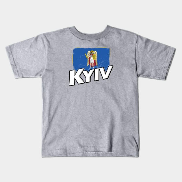 Kyiv flag Kids T-Shirt by PVVD